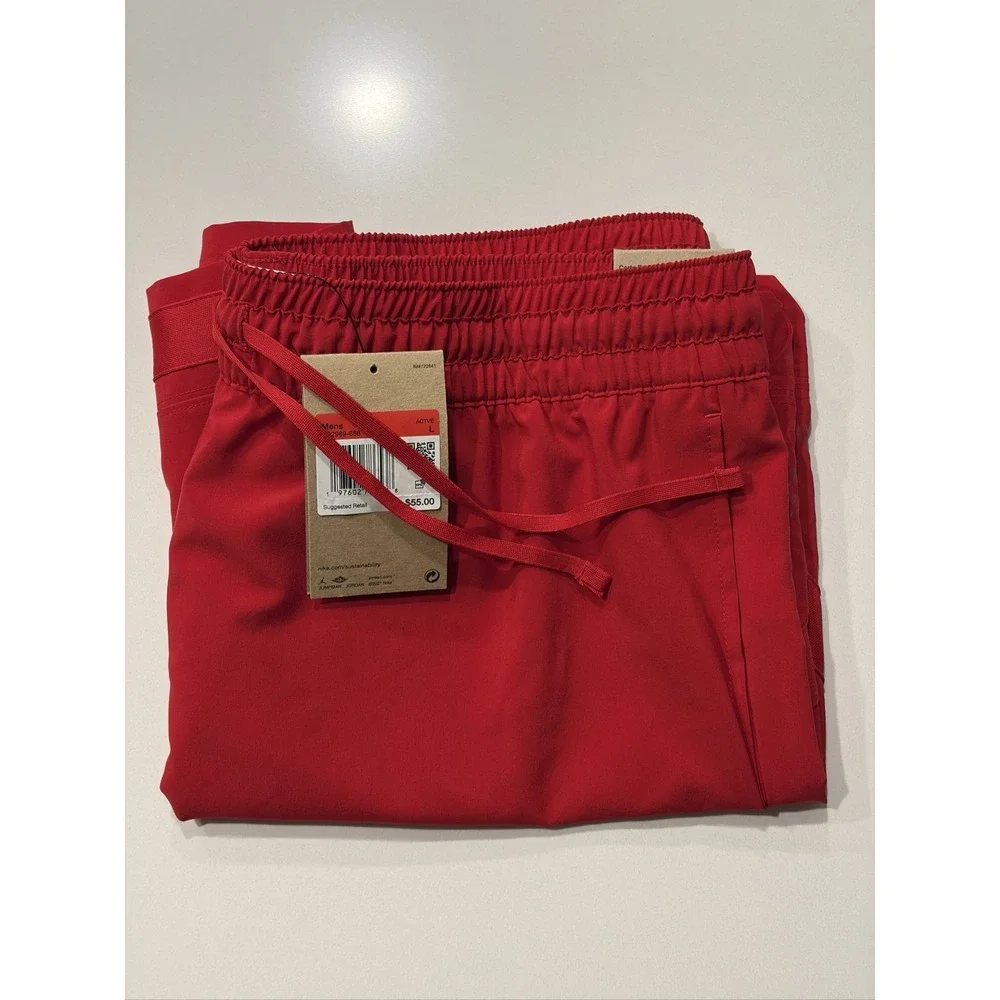 Jordan Sport Dri-FIT Woven Diamond Shorts Mens Large Gym Red FQ2989-688